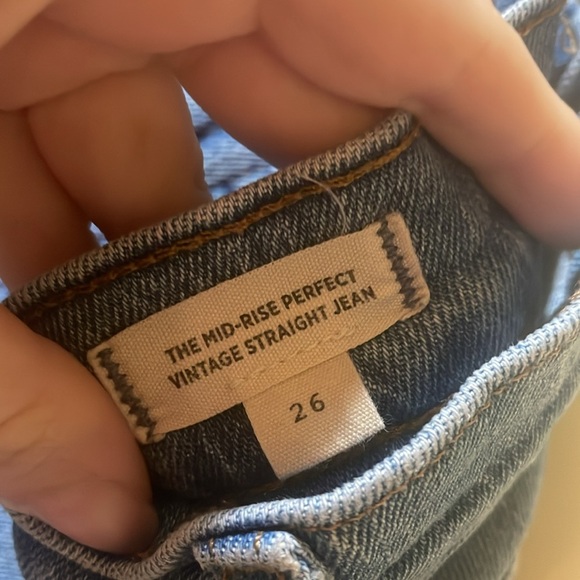 Womens Madewell The Mid-Rise Perfect Vintage Straight Jeans - Picture 3 of 7